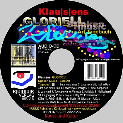 Cover Klausens GLORIELL Spoken Music Audio CD