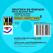 Cover der Audio-CD DEUTSCH SO EINFACH 1 vom KUUUK VERLAG, Sprecher: Klaus Jans